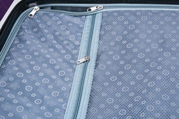 5 teiliges Koffer Set Hartschalenkoffer von Jalano Reisekofferset ineinander stapelbar Gepäck Set Koffer Trolley Hartschale in 4 Farben, Farbe:orange - 