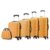 5 teiliges Koffer Set Hartschalenkoffer von Jalano Reisekofferset ineinander stapelbar Gepäck Set Koffer Trolley Hartschale in 4 Farben, Farbe:orange -