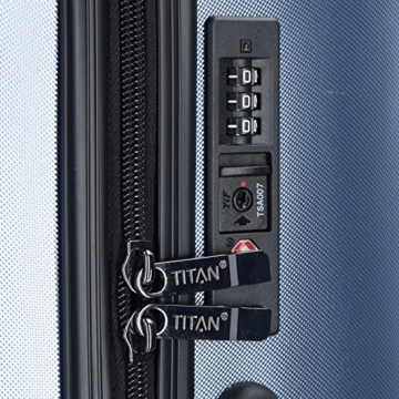 Titan Ready 4-Rollen Kofferset 3tlg. mit Doppelrollen - 