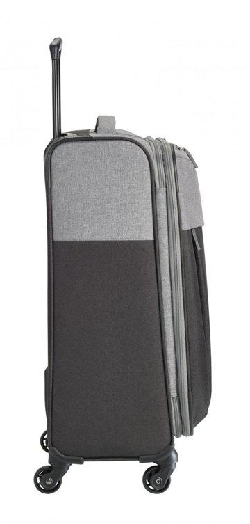 Travelite Leichtes, flexibles und lässiges Weichgepäck – Trolley, Rucksäcke, Reisetaschen im Surferlook Koffer 67 cm, 59 L, Anthrazit/Grau