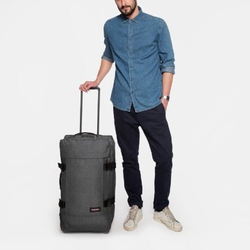 Eastpak Tranverz M Koffer, 67 cm, 78 L, Grau (Black Denim)