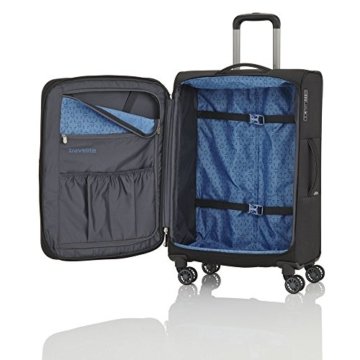 Travelite Capri 2-Rad Trolley 63cm erweiterbar Schwarz - 